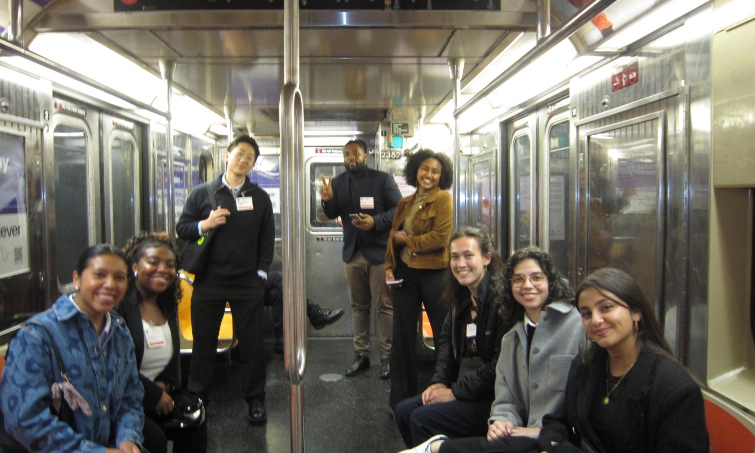 Student Group Pic 4 – Subway Car