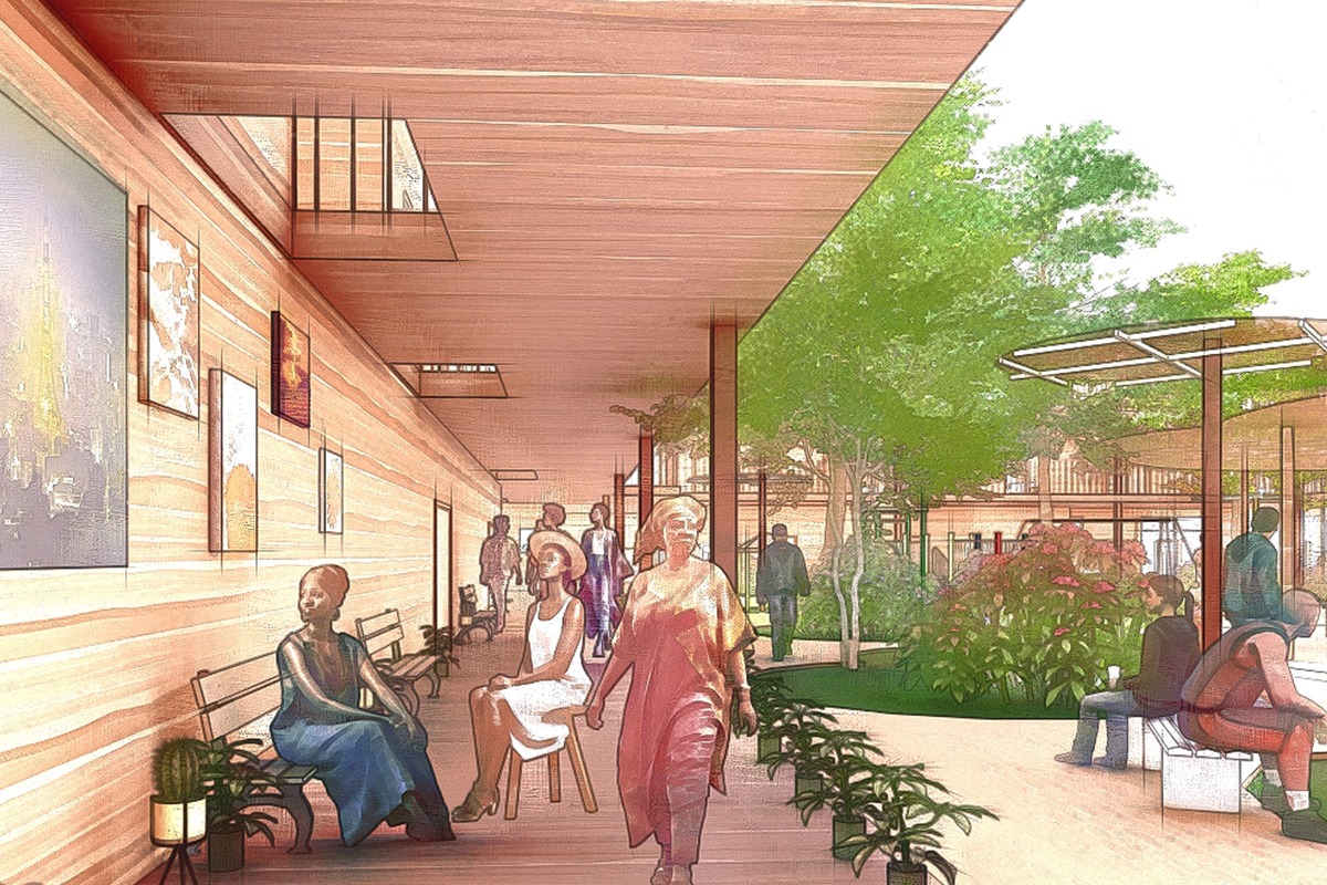 Sunu Kerr Living Walkway - Level 1 Perspective