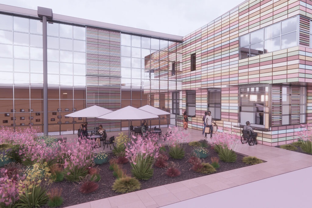 Featured Image - COMMISSARY KITCHEN South Courtyard Render