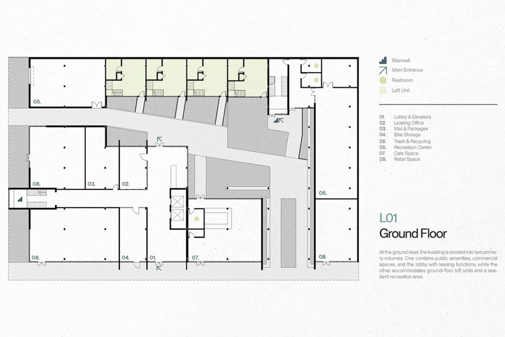 Avenue South Apartments - Ground Floor Plan