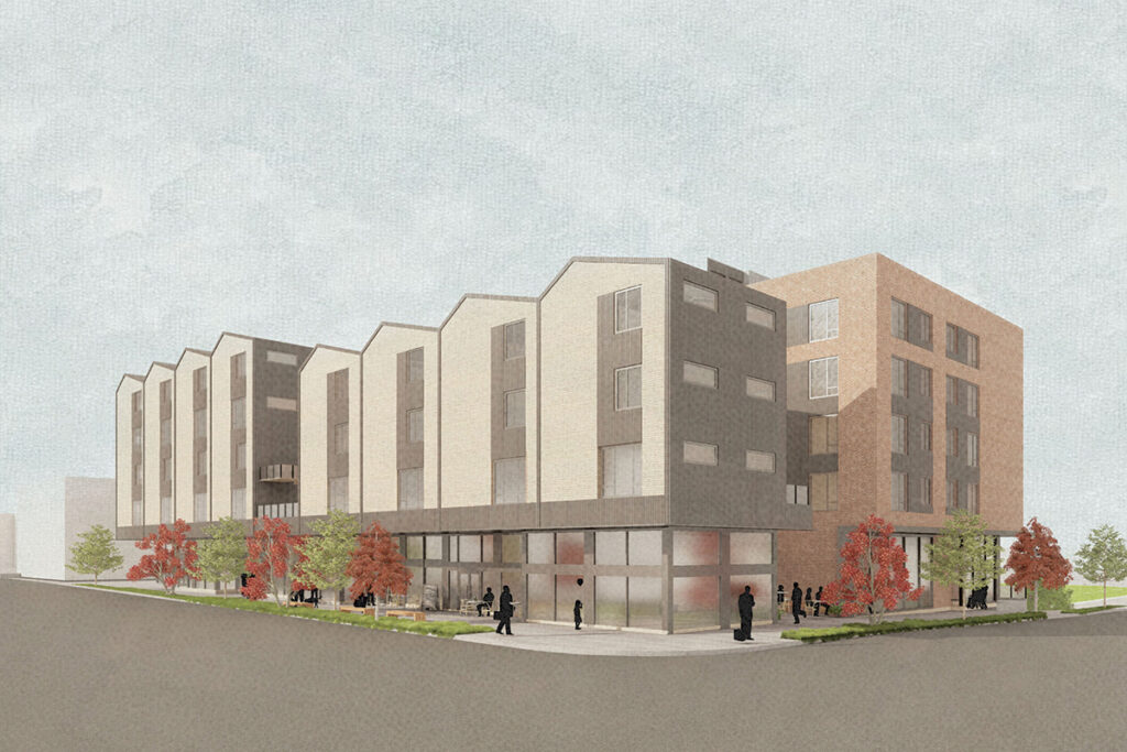 Building Exterior Perspective View