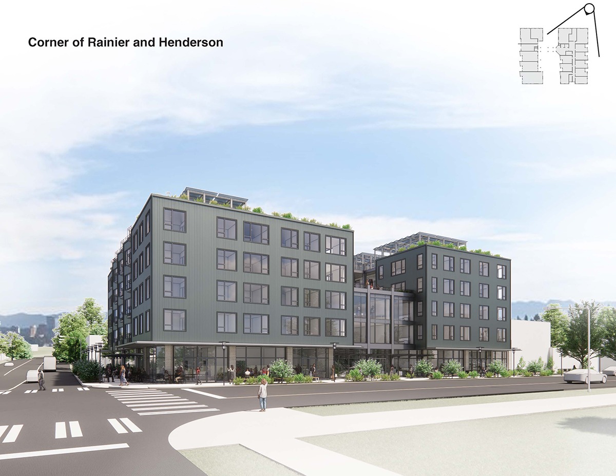 Cascade Community Presentation_Corner of Rainier and Henderson Perspective