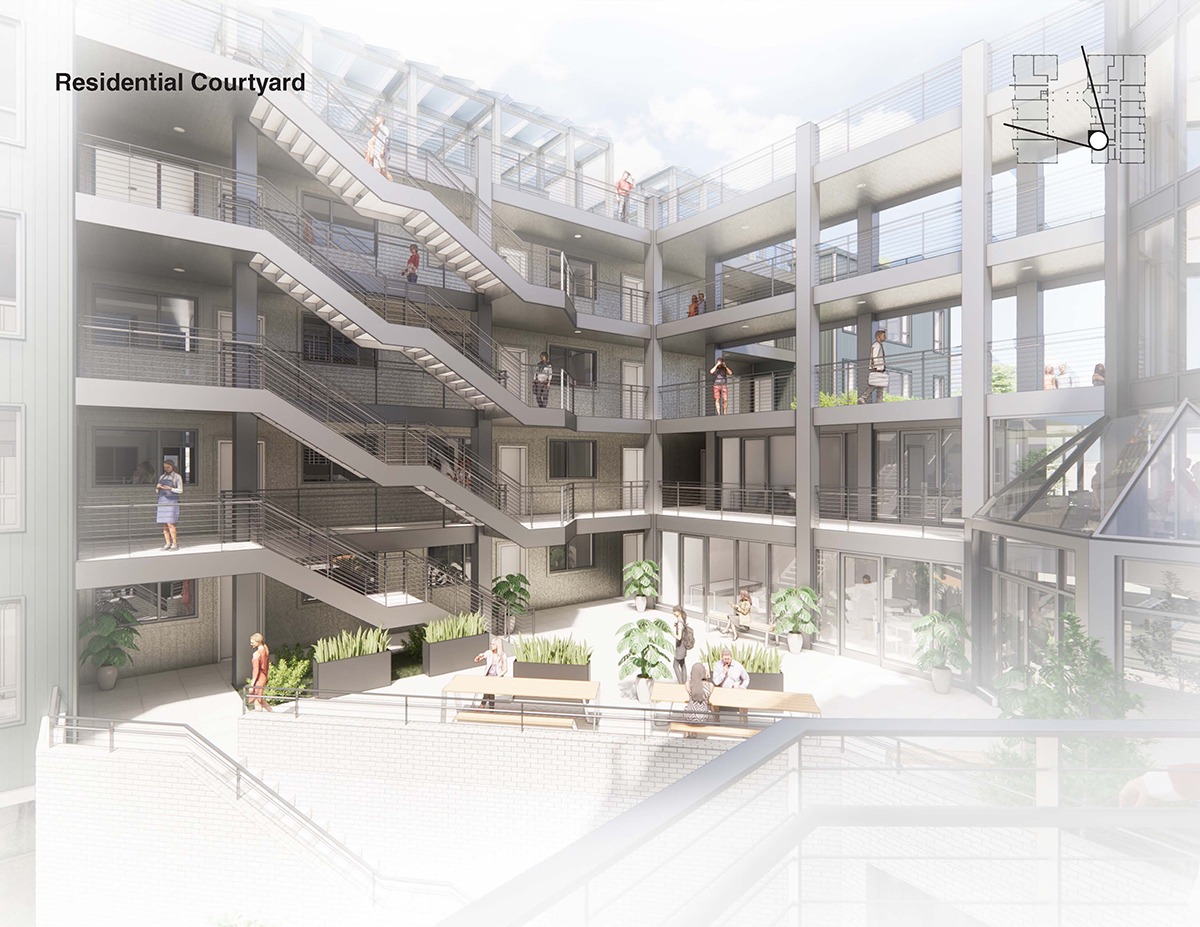 Cascade Community Presentation Gray Walters_Residential Courtyard