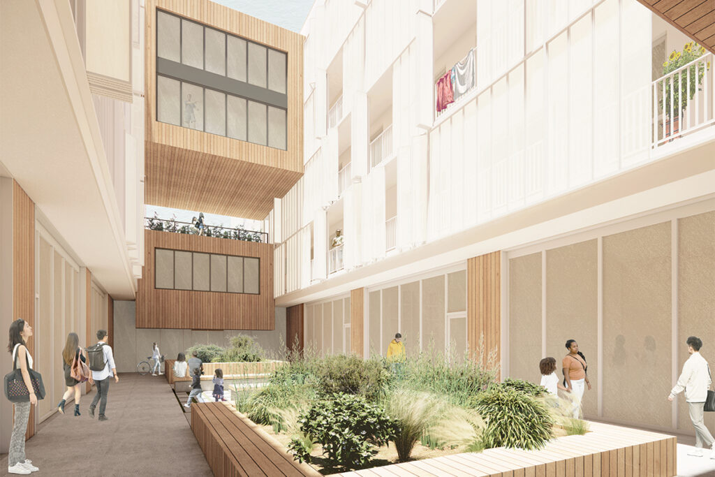 Courtyard Perspective - Sam Hernandez