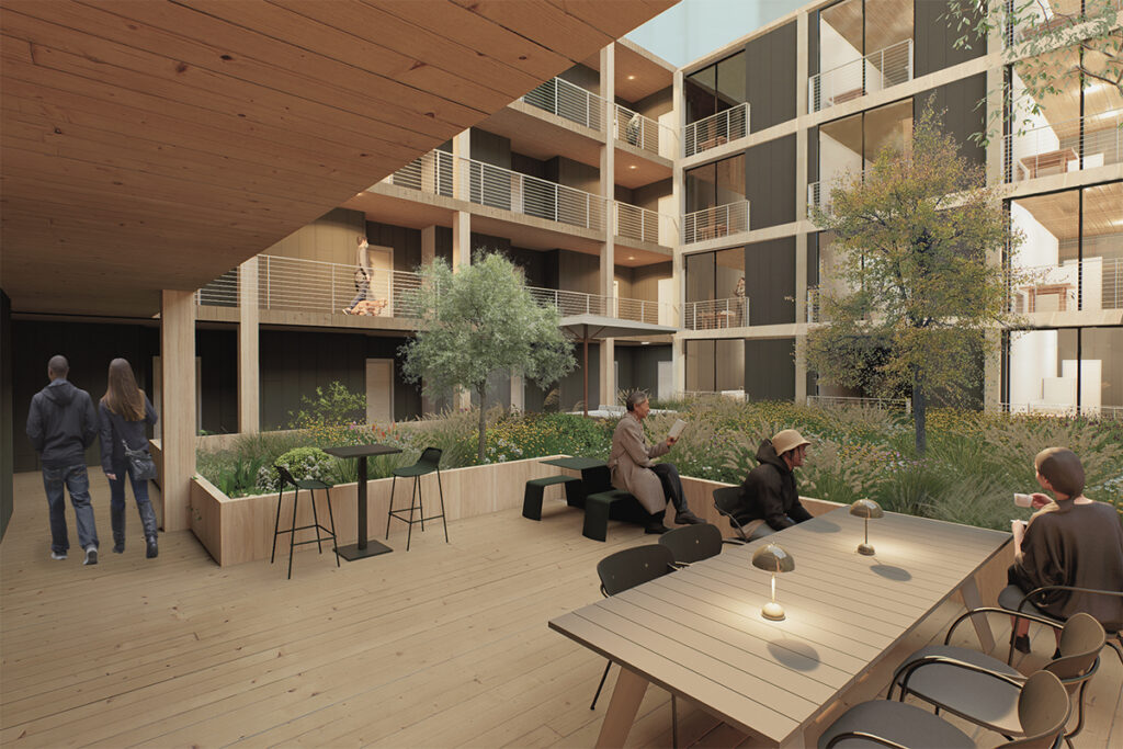 COURTYARD PERSPECTIVE RENDERING