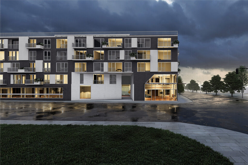 The Grove Residences - Sidewalk Perspective 2