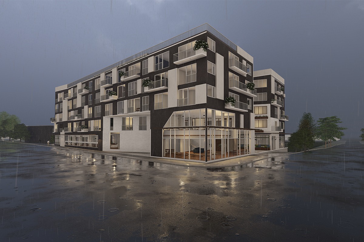 The Grove Residences - Sidewalk Perspective