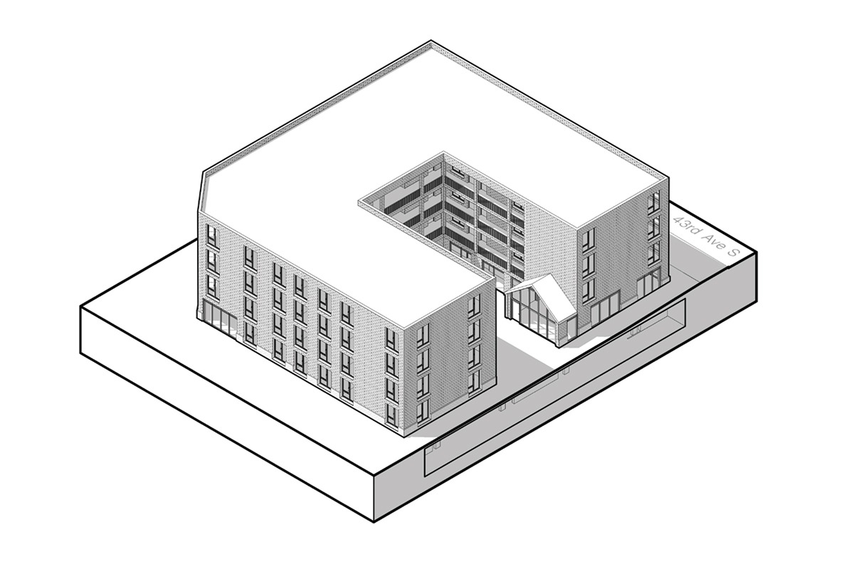EXTERIOR AXONOMETRIC VIEW 02