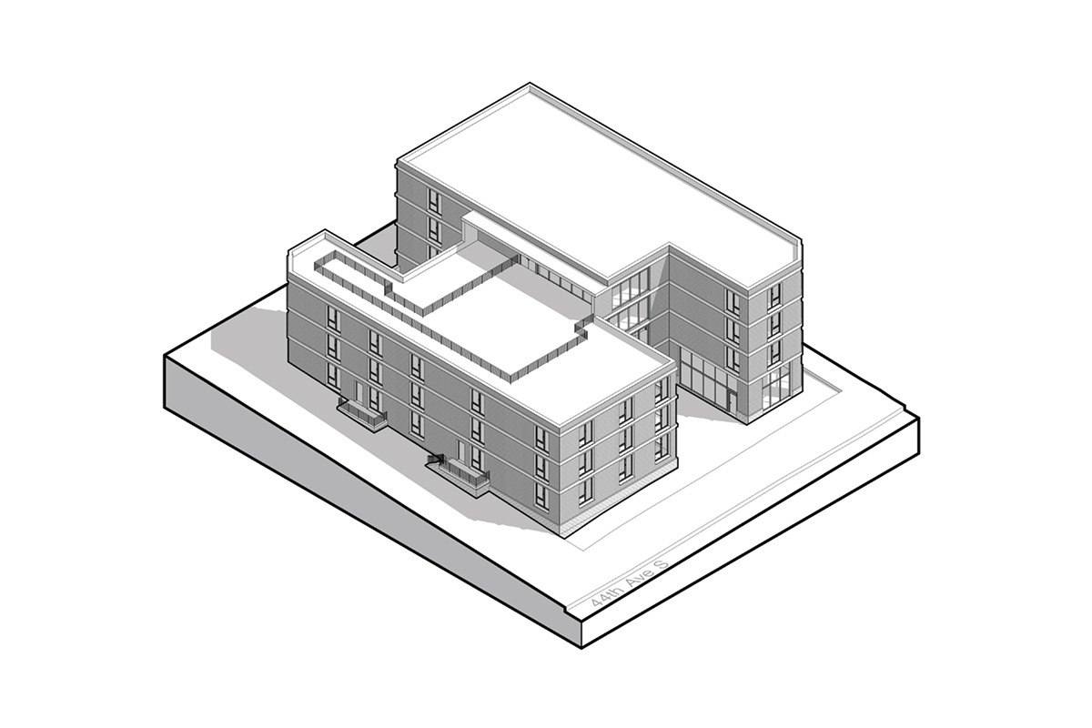 EXTERIOR AXONOMETRIC VIEW 03