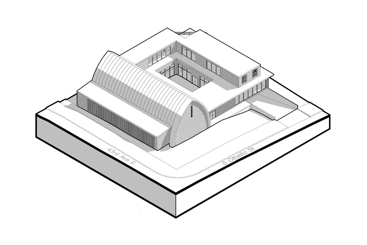 EXTERIOR AXONOMETRIC VIEW 04