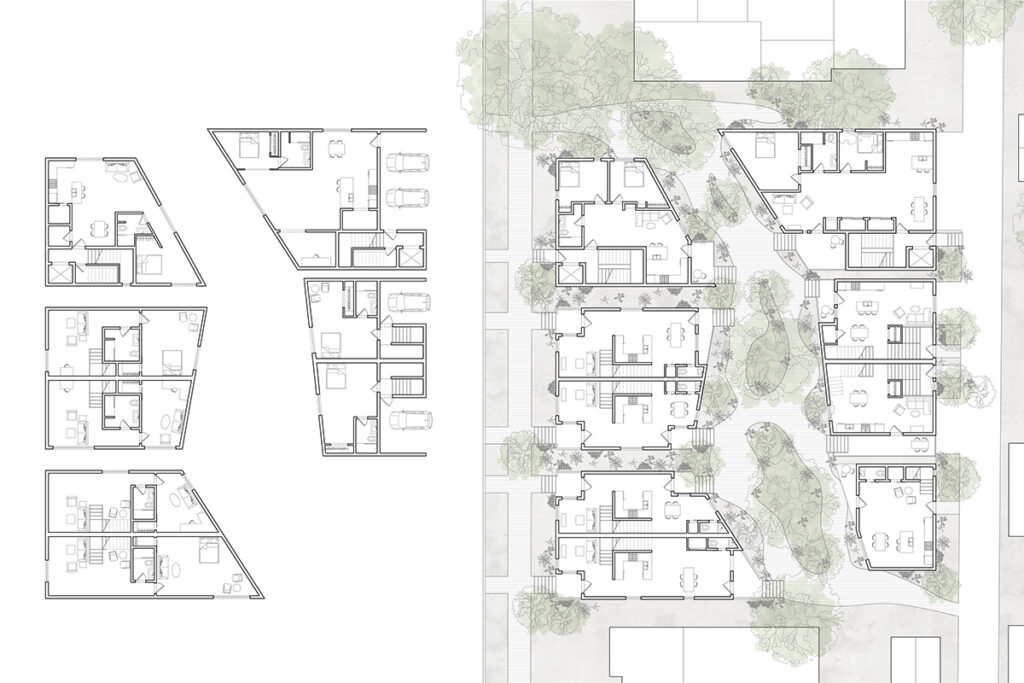 4026 & 4022 Woodland Park Ave Basement and Level 1 Plan
