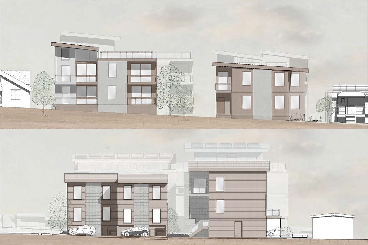 Between Home and Community West and North Elevations