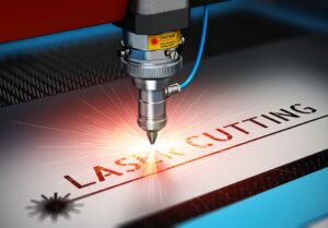laser cutter on wood